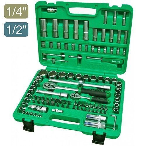 Набір інструментів 1/4" і 1/2" 108 одиниць (12-ти гранний) TOPTUL GCAI108R1 GCAI108R1 фото