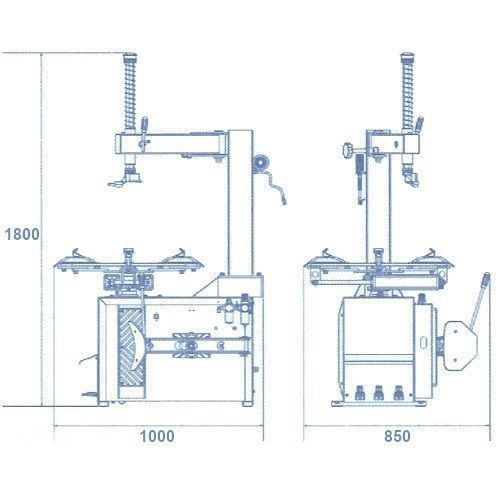 Шиномонтажный стенд с захватом диска 10"-24" BRIGHT LC850 380V  LC850 380V фото