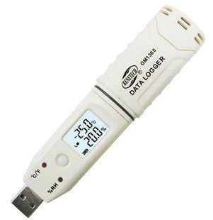 Регистратор данных влажности и температуры, USB, 0-100%, -30-80&deg;C BENETECH GM1365 GM1365 фото