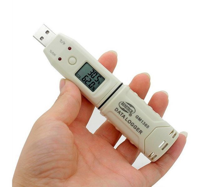 Реєстратор даних вологості та температури, USB, 0-100%, -30-80&deg;C BENETECH GM1365 GM1365 фото