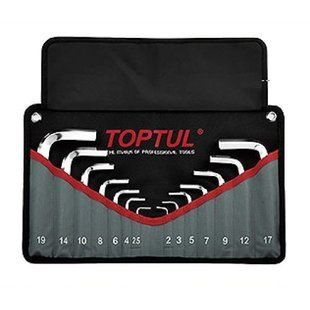 Набор Г-обр.шестигр. 2-19мм 14ед. в чехле TOPTUL GPAQ1401 GPAQ1401 фото