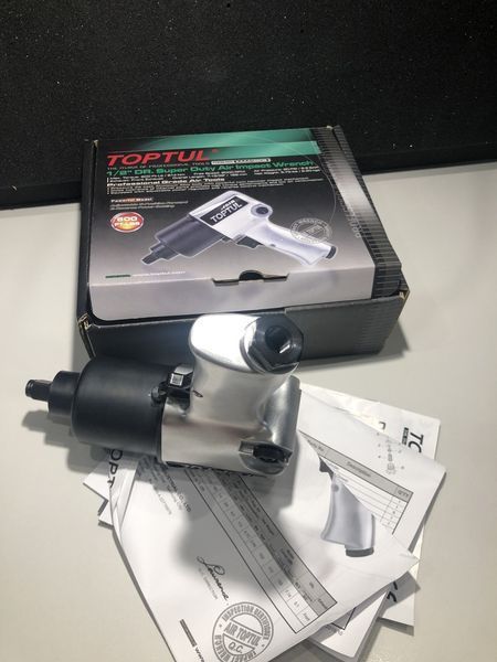 Пневмогайковерт 1/2" 814N/m 8000об/мин 2,6кг TOPTUL KAAA1660B KAAA1660B фото