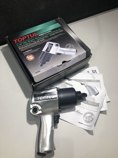 Пневмогайковерт 1/2" 814N/m 8000об/мин 2,6кг TOPTUL KAAA1660B KAAA1660B фото