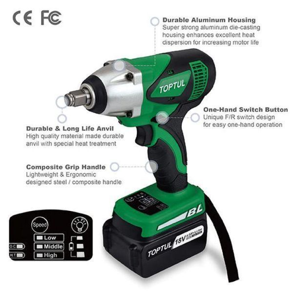 Електрогайковерт ударний 1/2 "500Нм 3000об / хв KPAA1650E фото