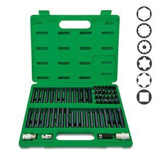 Набір біт TORX, HEX, SPLINE, RIBE, SQ 60од. GCAI6003 фото