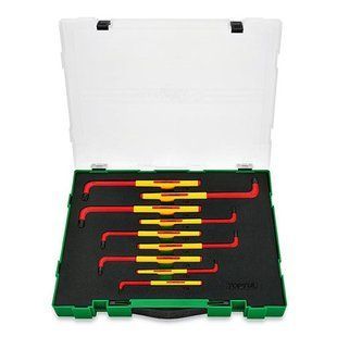 Набор ключей TORX диэлектрических VDE 9 ед. T10-T50 TOPTUL GZC0911 GZC0911 фото