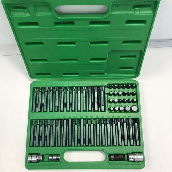 Набір біт TORX, HEX, SPLINE, RIBE, SQ 60од. TOPTUL GCAI6003 GCAI6003 фото
