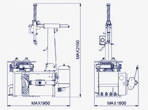 Шиномонтажный стенд с захватом диска 11"-26" BRIGHT LC887N 380V LC887N 380V фото
