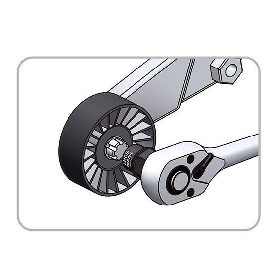 Головка 1/2" Ribe M10S для натягувача ременя TOYOTA TOPTUL JDDF1610 JDDF1610 фото