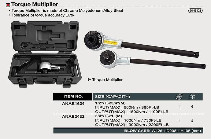 Редуктор-підсилювач 3/4 "х1" 1000Нм-3000Нм ANAE2432 фото