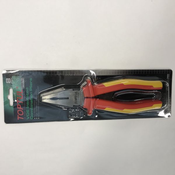 Плоскогубцы 8" 1000V VDE (chrome molybdenum) TOPTUL DGCA2208 DGCA2208 фото