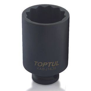 Головка торцева ударна довга 1/2" 36мм 12-гр. TOPTUL KABJ1636 KABJ1636 фото