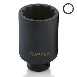 Головка торцева ударна довга 1/2" 32мм 12-гр. TOPTUL KABJ1632 KABJ1632 фото