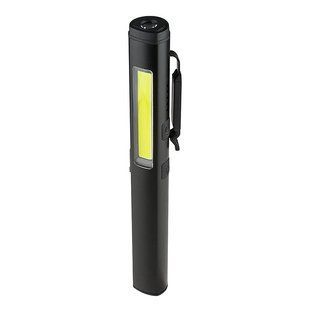 Ліхтарик світлодіодний алюмінієвий (COB+LED) з УФ підсвічуванням, лазерним вказывником та магнітом Pen Light PROTESTER PRO-FL0305S PRO-FL0305S фото