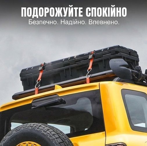 Набор стяжных ремней с храповым механизмом, S-крюками и защитными петлями (Soft Loops) 4 шт., 680 кг TORIN TRZD-RL TRZD-RL фото