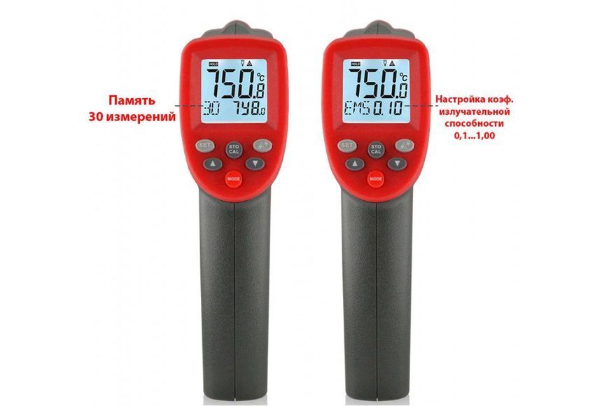 Пірометр інфрачервоний безконтактний -50 ~ 750 ℃ WT700 фото