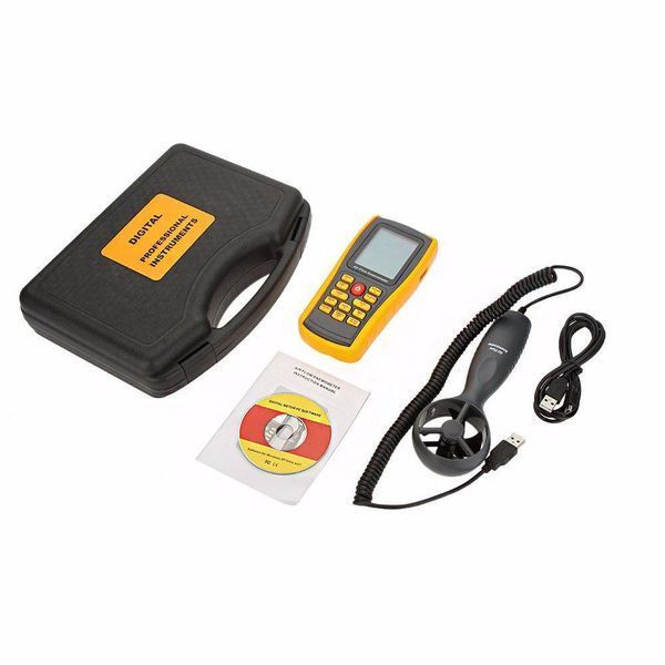 Анемометр USB, выносная крыльчатка 0,3-45м/с, 0-45&deg;C BENETECH GM8902 GM8902 фото