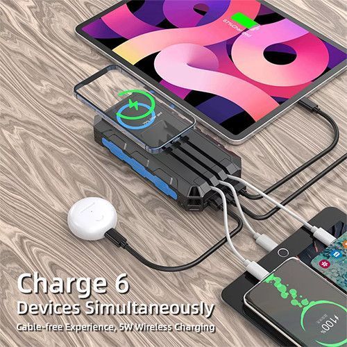 Повербанк 30000 mAh із сонячною панеллю QC3.0 PROTESTER PRO-S30 PRO-S30 фото