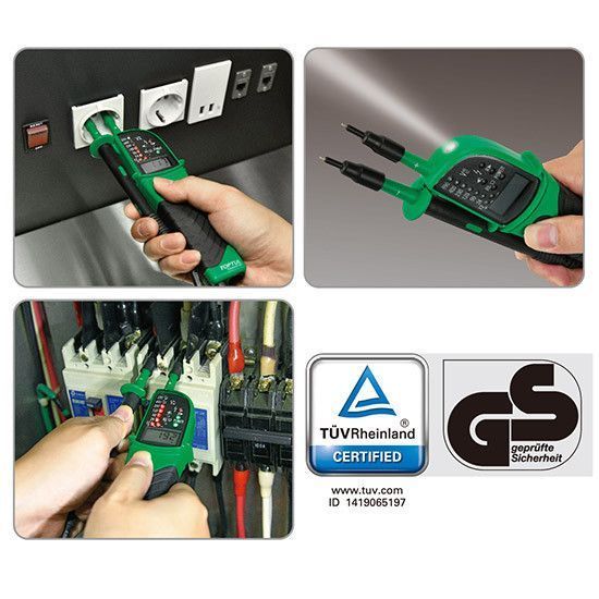 Тестер напруги мультифункціональний з цифровим дисплеєм 12 ~ 690V AC / DC EAAA0169 фото