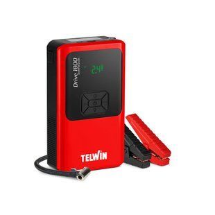 Портативний пусковий пристрій з компресором (бустер) DRIVE 1800 KOMPRESSOR 12В (1800А, 10000 mAh) TLW-829575 TELWIN TLW-829575 фото