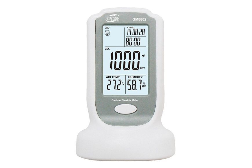 Монитор концентрации углекислого газа+термогигрометр (0-2000 ppm,0-50&deg;C, 10-90%) BENETECH GM8802 GM8802 фото
