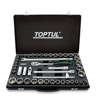 Набор инструмента 1/2" (дюйм+метр.) 46 единиц (GCAD4601) TOPTUL