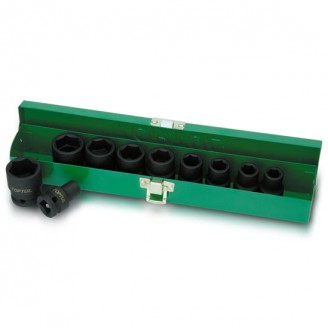 Набор головок ударных 1/2" 10-24мм 10 единиц GDAD1001 TOPTUL