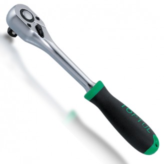 Трещотка 1/2" 36 зубцов (резиновая ручка) CJBG1627 TOPTUL