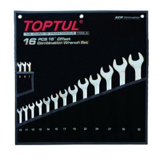 Набор ключей комбинированных 16 шт. 7-32  "Hi-Performance" GPAX1601 TOPTUL