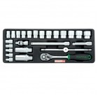 Набор инструмента 3/8" 25шт (в ложементе) GCAT2501 TOPTUL