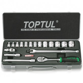 Набор инструмента 3/8" 18 единиц (GCAD1806) TOPTUL