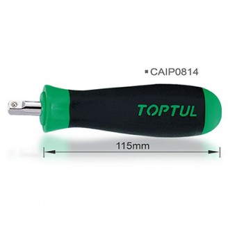 Вороток-отвертка 1/4" 135мм (резиновая ручка) CAIP0814 TOPTUL