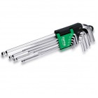 Набор дюймовых Г-обр.шестигранников с шаром 1/16"-3/8" 9ед. GBAL0901 TOPTUL