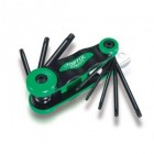 Набор складной ключей TORX: T9-T40 (материал CRV-6150) AIFB0801 TOPTUL