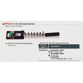 Набор шестигранников дюймовых впрессованных в головку 1/2" GAAQ0808 TOPTUL