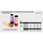 Головка ударная длинная 1/2" для шиномонтажа 22мм KABD1622 TOPTUL