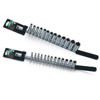 Набор головок длинных 1/2" 15 единиц 8-19,21,22,24мм (на планке) GAAQ1606U TOPTUL