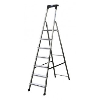 Стремянка односторонняя Krause Safety New 7 ступеней 126351