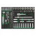 Тележка с инструментом 7 секций 261ед. (GE-26105) TOPTUL