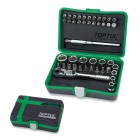 Набор инструмента 1/4" 45ед. (12-гр.) (GADW4502) TOPTUL