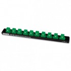 Держатель для головок алюминиевый (планка магнитная) 1/2"*240*10PCS  TOPTUL PBKB4B26103