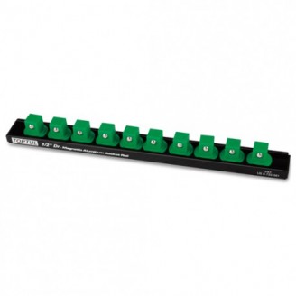 Держатель для головок алюминиевый (планка магнитная) 1/2"*240*10PCS  TOPTUL PBKB4B26103