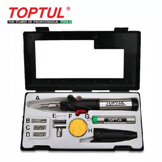 Паяльник газовый 150W с комплектом насадок 8ед. EGAE0801 TOPTUL