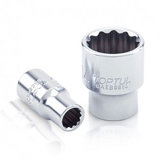 Головка торцевая 1/4" 4 мм 12-гранная (BAEB0804) TOPTUL