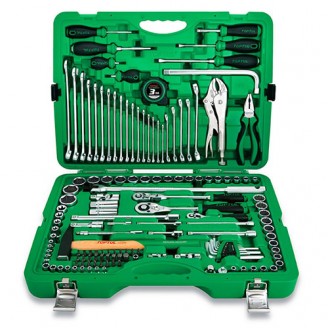 Набор инструмента комбинированный 144 единицы (1/4", 3/8" и 1/2") GCAI144R TOPTUL
