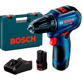 Аккумуляторная дрель-шуруповерт Bosch 06019G9000 GSR 12V-30 бесщеточная в чемодане с 2 акб GBA 12V 2 Ah и з/у GAL 12V-40