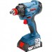 Аккумуляторный ударный гайковерт 06019G4201 Bosch Professional GDX 18V-200 C в L-Boxx 136 с 2 акб GBA 18V 5.0Ah и з/у GAL 1880 CV