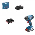 Аккумуляторный ударный гайковерт 06019G5123 Bosch Professional GDR 180-LI в чемодане с 2 акб GBA 18V 2.0Ah и з/у GAL 18V-40