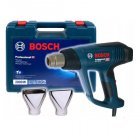 Фен технический Bosch Professional GHG 20-63 с плоской и стеклозащитной насадкой в чемодане 06012A6201