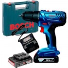Аккумуляторная ударная дрель-шуруповерт Bosch Professional GSB 180-LI в чемодане с 2 акб GBA 18V 2 Ah и з/у GAL 18V-20 06019F8307